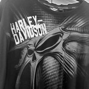 Men's Harley Davidson 2XL Long Sleeve Shirt Black